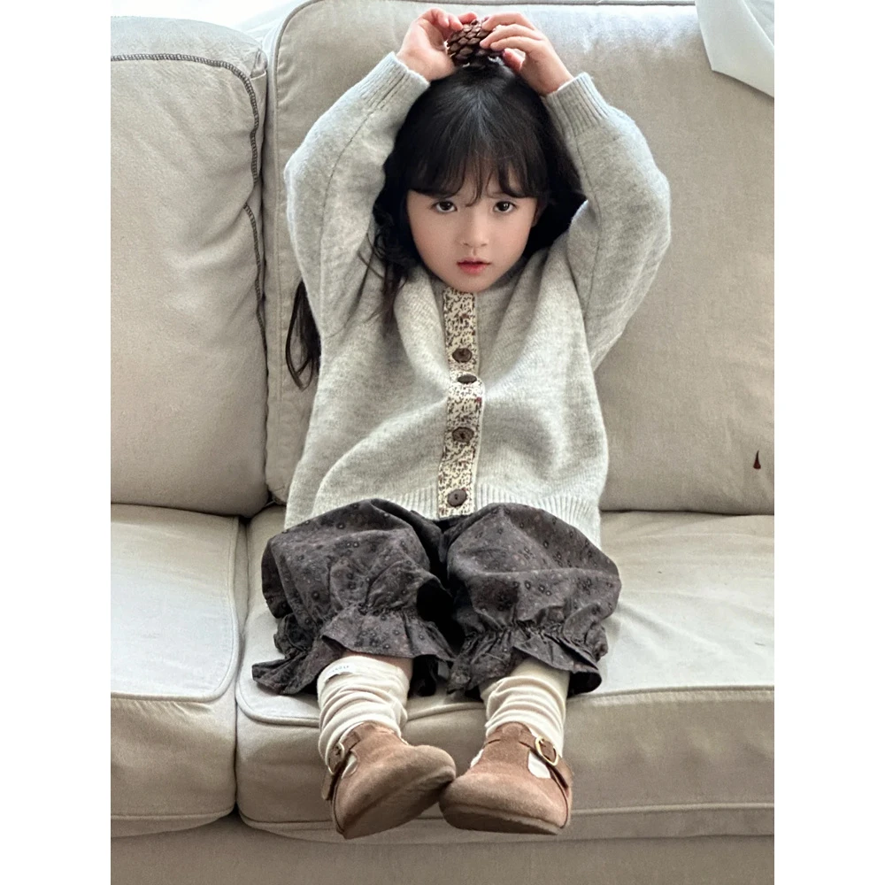 春秋童装儿童毛衣秋冬新款韩版洋气女童宝宝百搭套头宽松儿童开衫