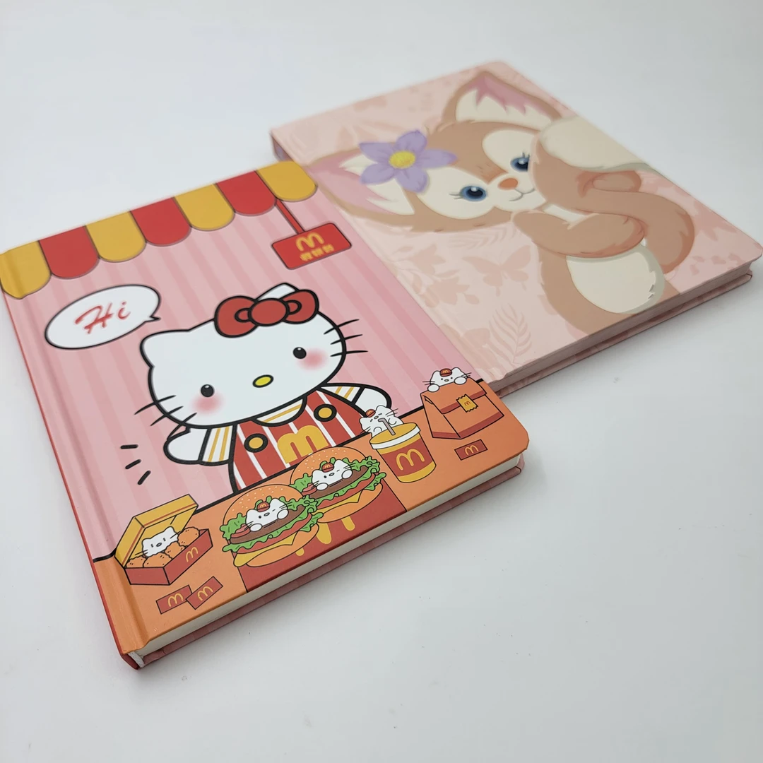 3186【2本贝尔KT彩页本】硬壳精装本彩页横线贝尔KT款