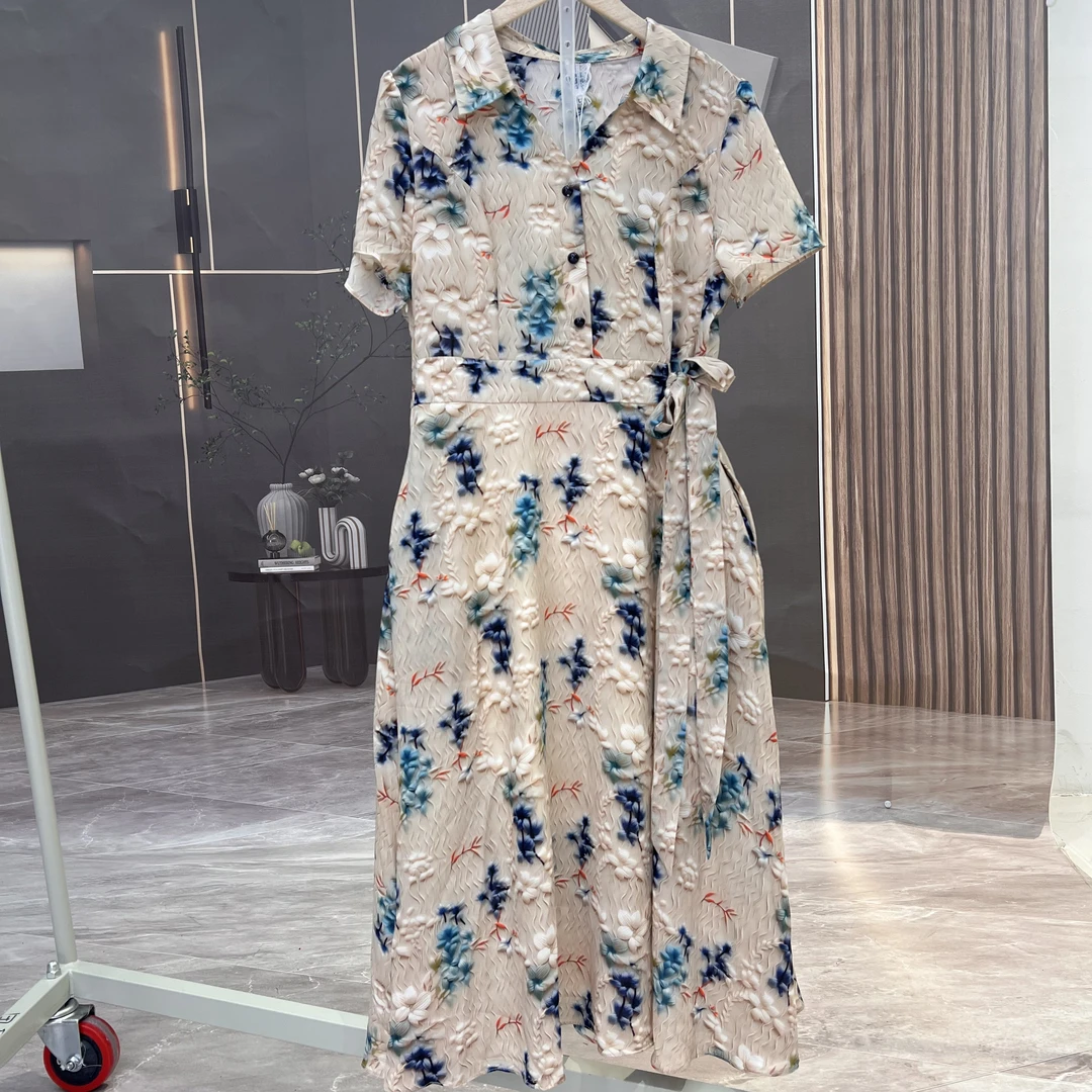 A665时尚网红气质百搭女士休闲夏季复古女装连衣裙修身