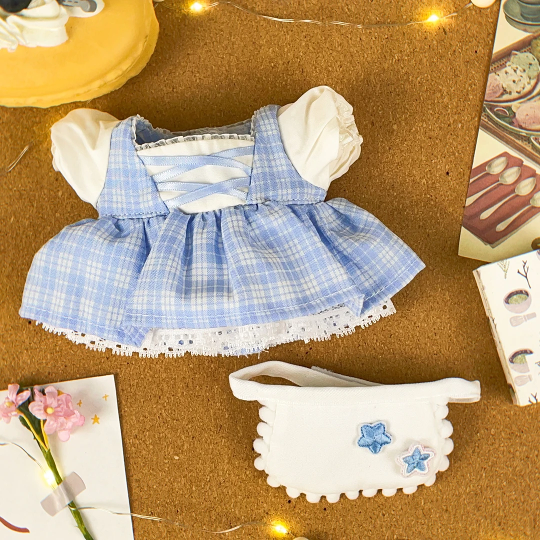 【茶丸软卷】贴贴里棉花娃娃衣服20cm女娃玩偶现货可爱仙女裙