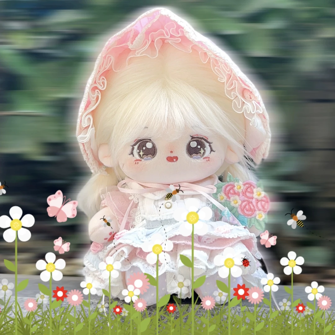 【花间梦境】泡芙庄园正版授权棉花娃娃衣服女娃20cm玩偶公仔正版