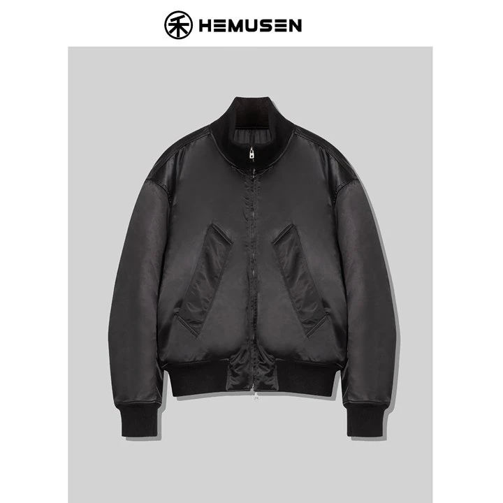 HEmusen-宽松工装潮流休闲美式复古爆款飞行员夹克深秋款2308M078