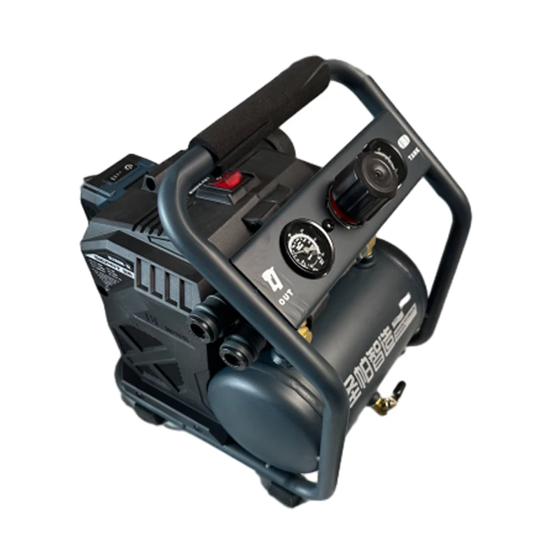 圣帕空压机小型打气气泵锂电气泵轻便木工气泵交流直流两用气泵