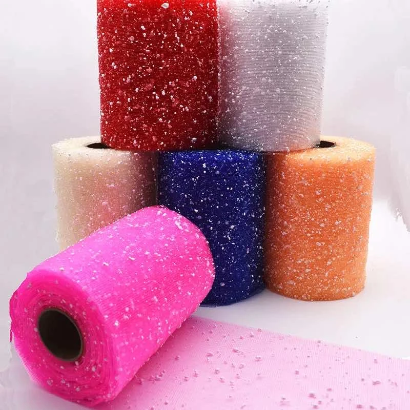 （永恒推荐）15cm宽雪点纱网玫瑰花包装