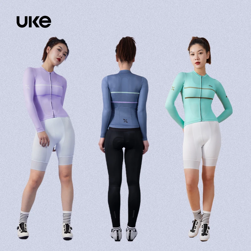 UKE男女长袖骑行服春夏防晒公路自行车上衣户外运动玩咖  A002
