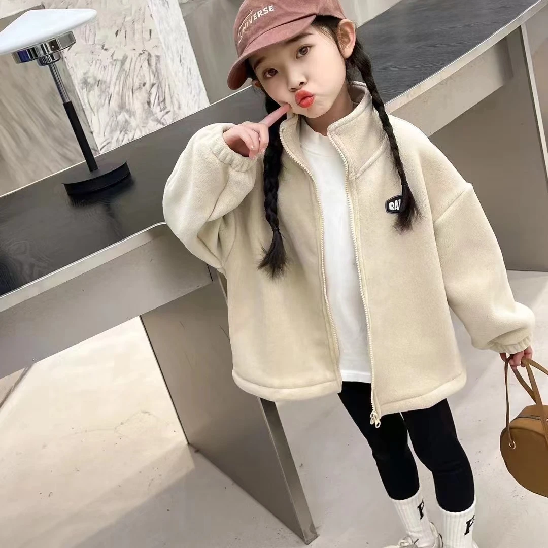 大美  儿童摇粒绒加厚保暖外套