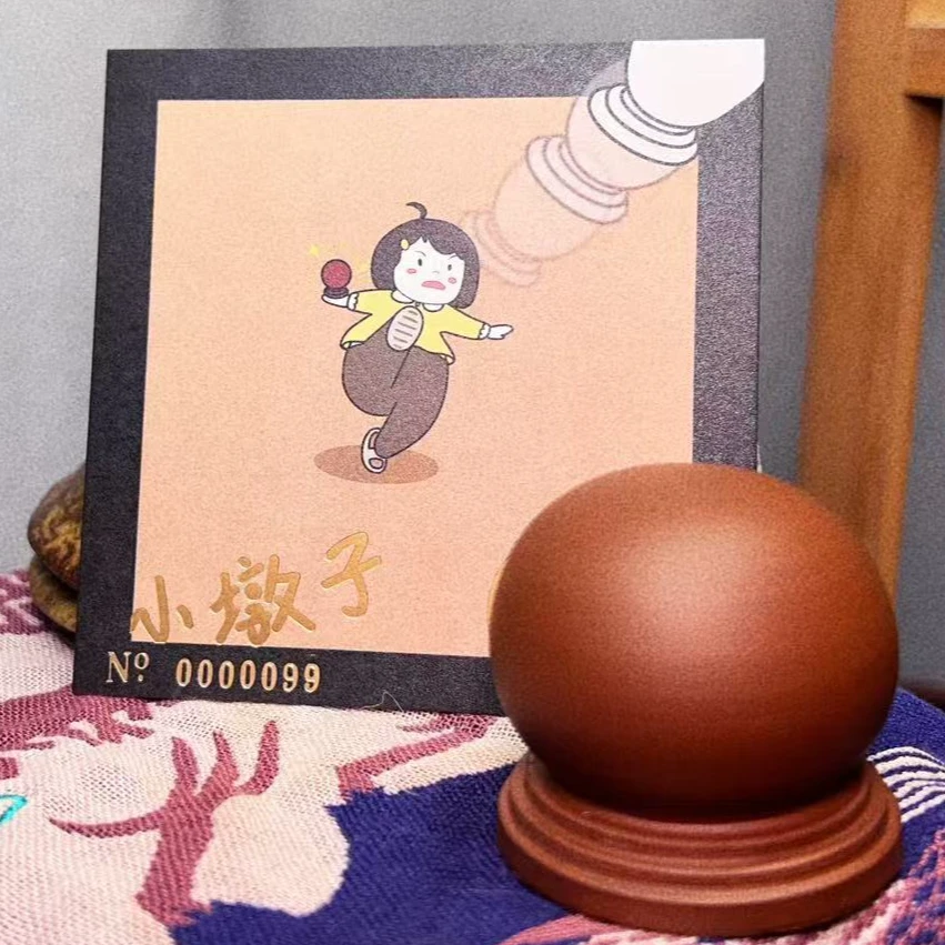 陆佳一自个做的小墩子小石墩(盖置/茶宠)