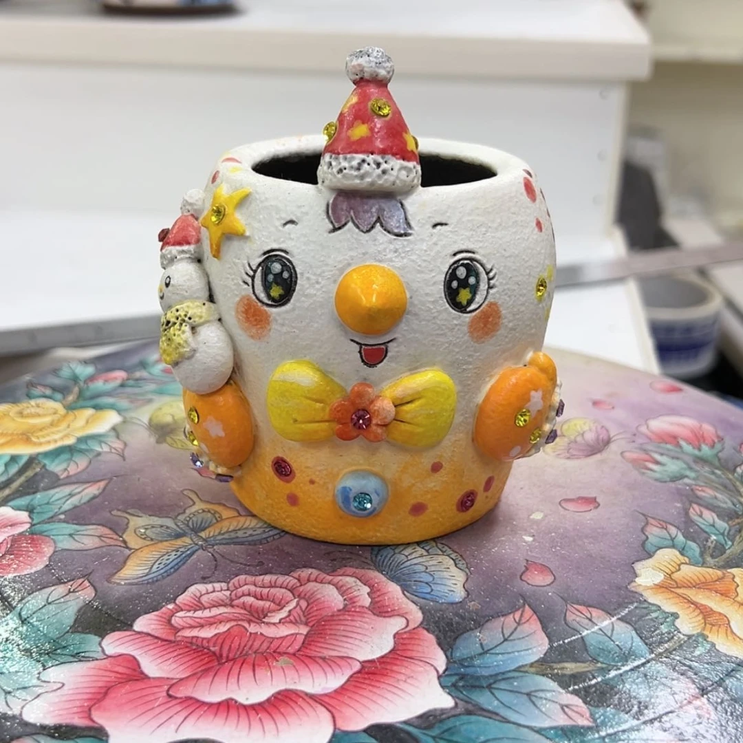 【闪购商品】莼*多肉手绘盆一物一拍