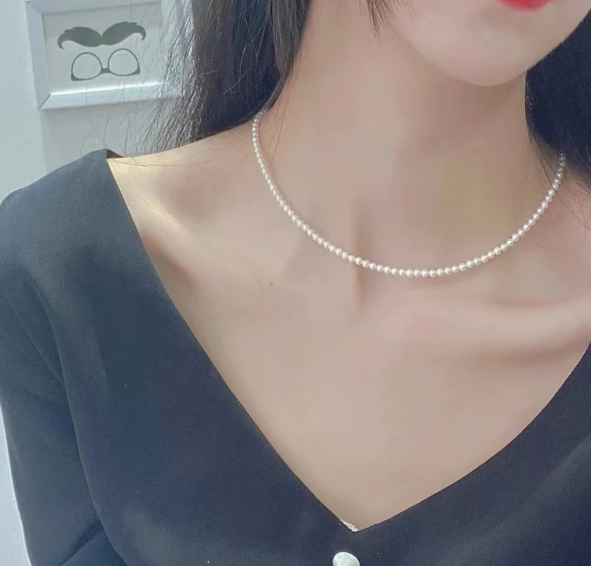 小辉珍珠/气质仙女必备神器淡水无核彩虹冷白光小米珠3-3.25mm