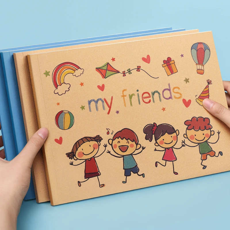 A4加厚儿童空白画画本幼儿园图画本宝宝图画册涂色本专用手绘MS