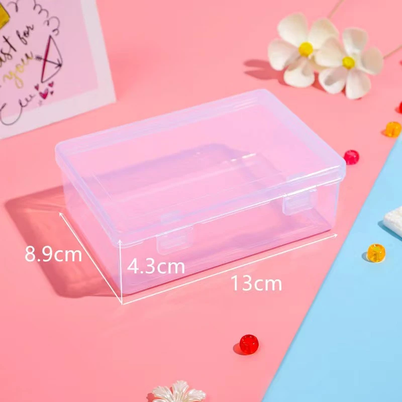 756空盒460ML透明长方形桌面收纳盒