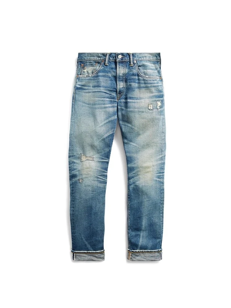 【温州欧货高端男装】牛仔裤-高端奢品男士修身直筒休闲男装裤长裤