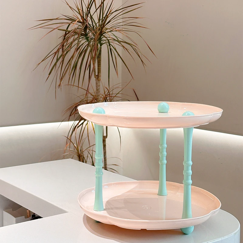 卫生间双层置物架化妆品收纳盒洗手间浴室桌面洗漱台面置物架子