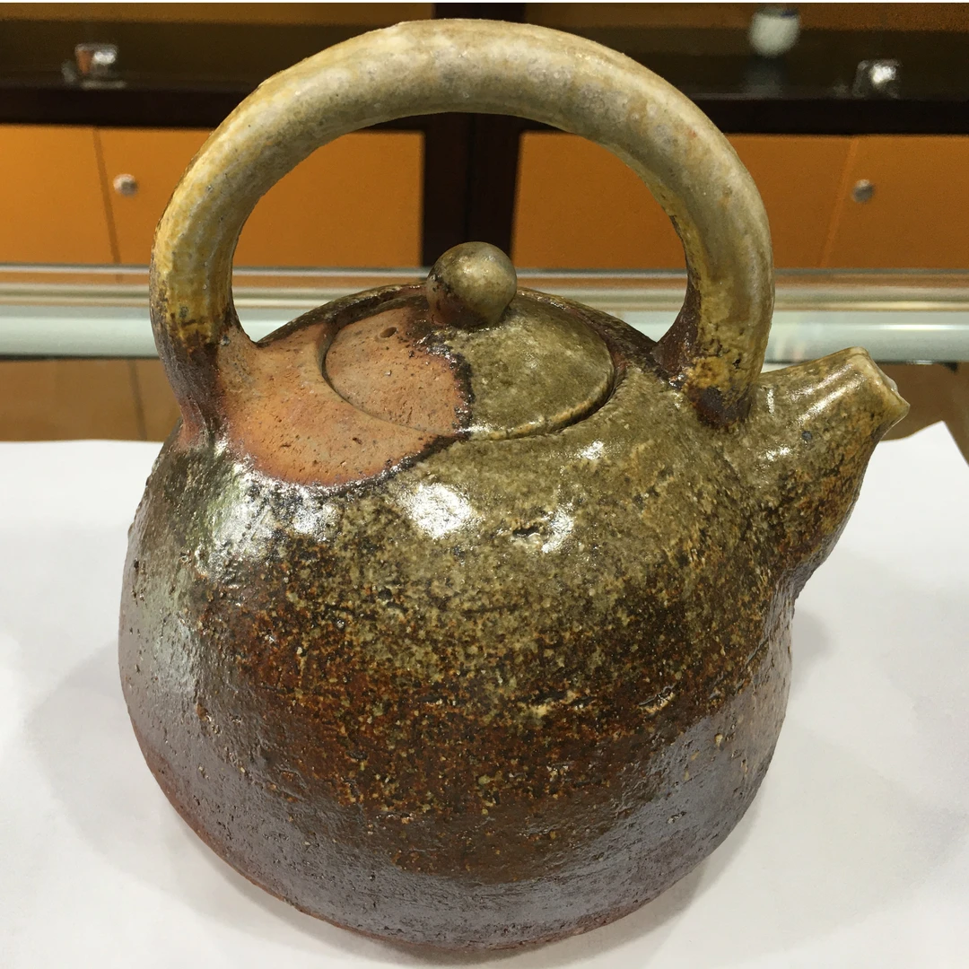 日本备前烧#高原桌史出品#提梁壶#土瓶