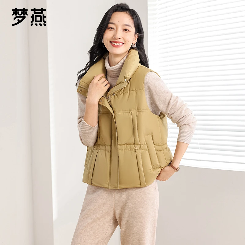 梦燕【内购会】女款时尚百搭气质大方宽松休闲羽绒马夹套CY10B4008