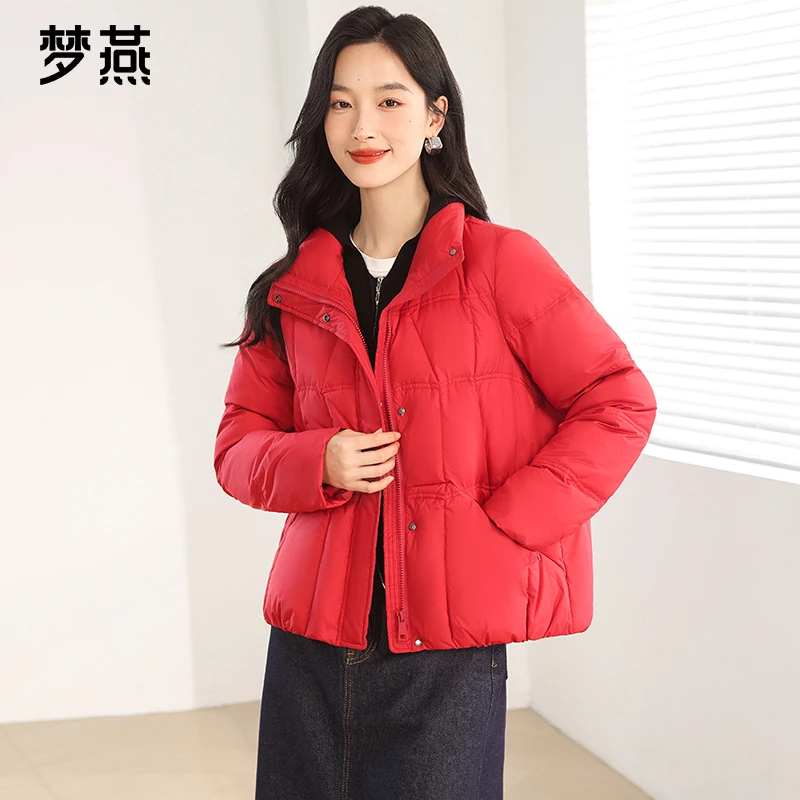 梦燕【内购会】冬季女款加绒加厚时尚宽松休闲保暖羽绒服CY11B4011D