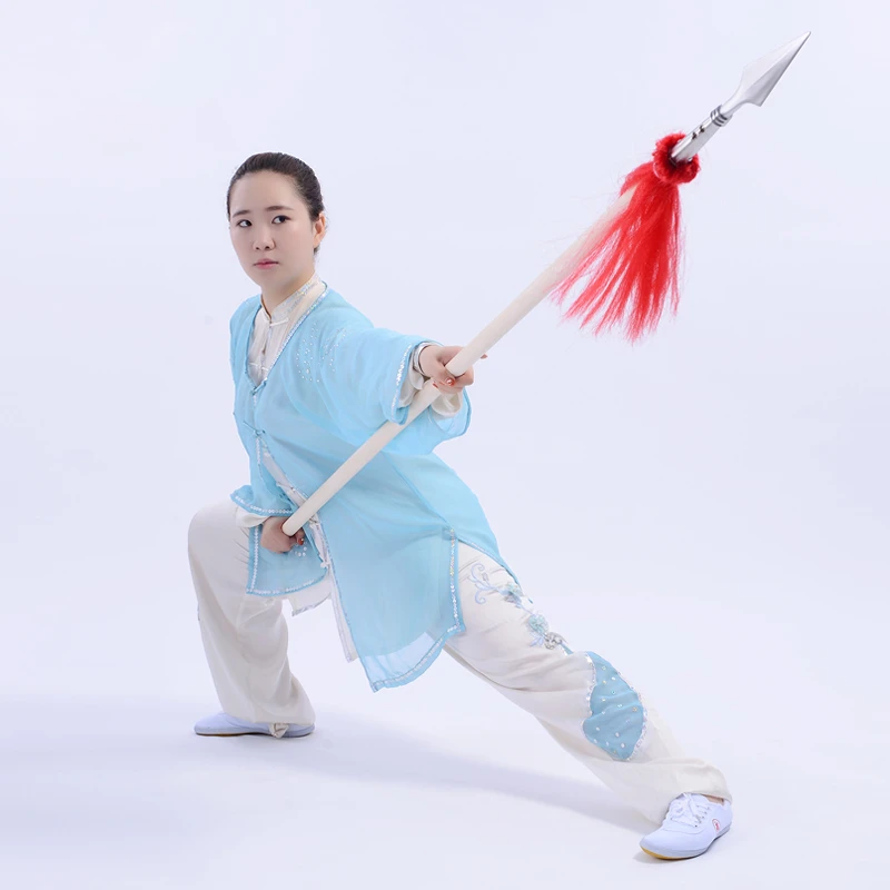 长枪红缨枪白蜡杆霸王枪武术枪马槊枪不锈钢红樱枪头长矛太极大枪