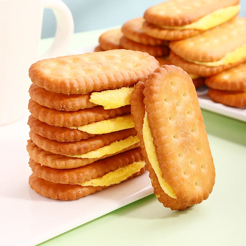 【陈大爱】榴莲香蕉饼干夹心香浓混合口味儿童零食办公室小吃果香