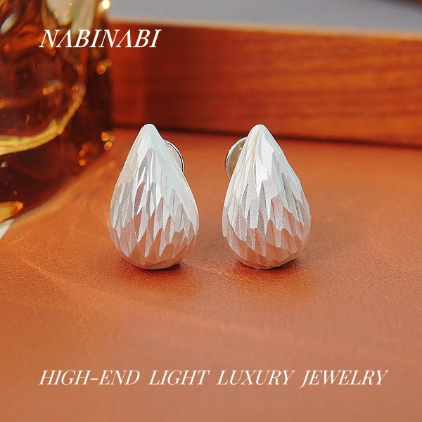 非金属莫桑石耳饰 0538法式高级感925银针气质耳钉小巧简约女耳环