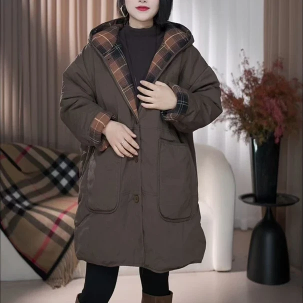 《过冬棉被款》韩版冬季棉衣棉服百搭连帽宽松加厚过冬防风