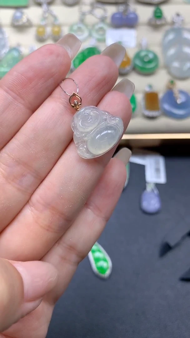 【闪购商品】翡翠颈饰18K金镶嵌翡翠
