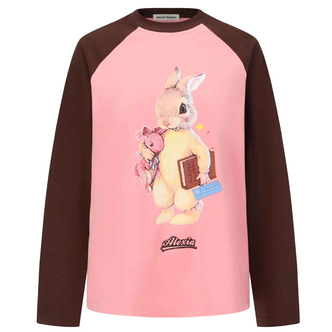 AlexiaSandra女士大兔子插肩长袖T恤