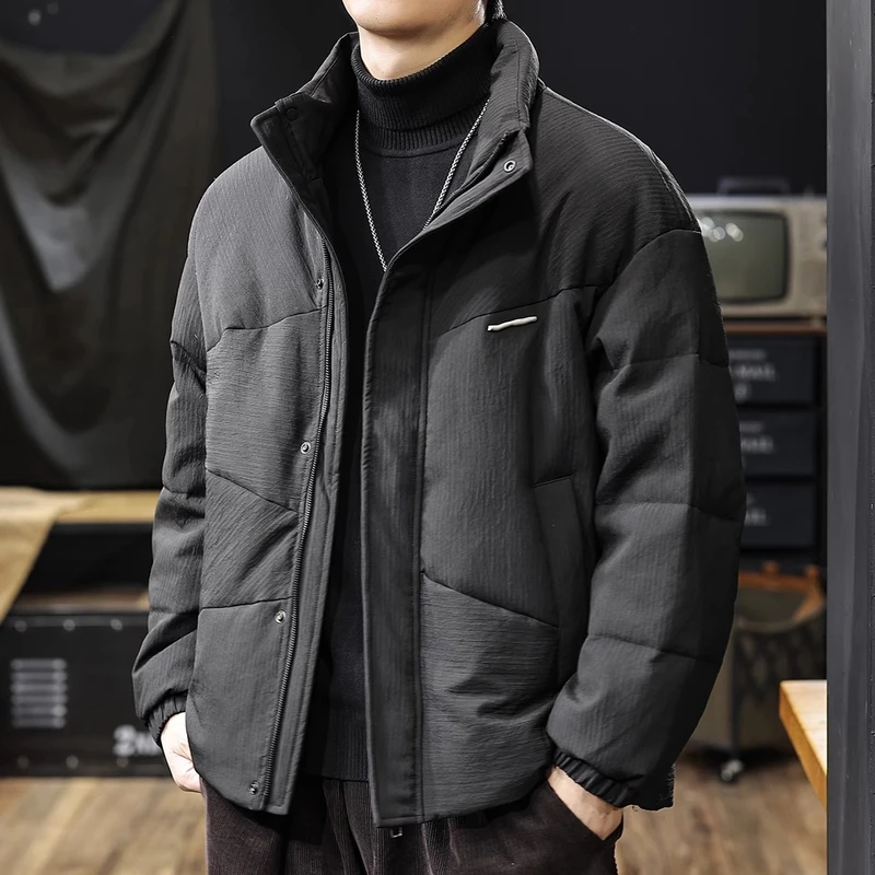 Cebrodz美式高级感羽绒服男2024冬新款保暖立领短款外套