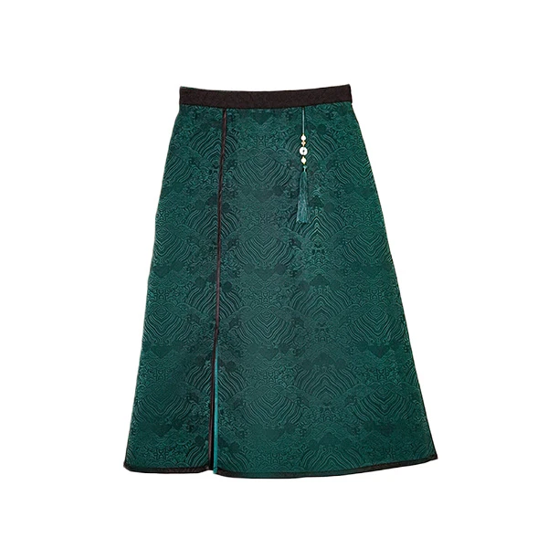 [龙腾四海]新款新中式气质半身马面裙1014