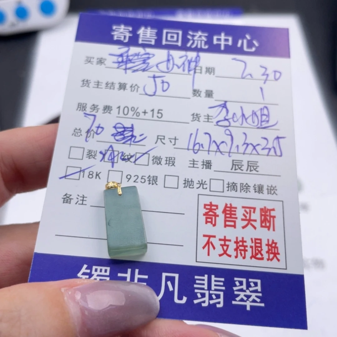 【闪购商品】翡翠颈饰18K金镶嵌女****