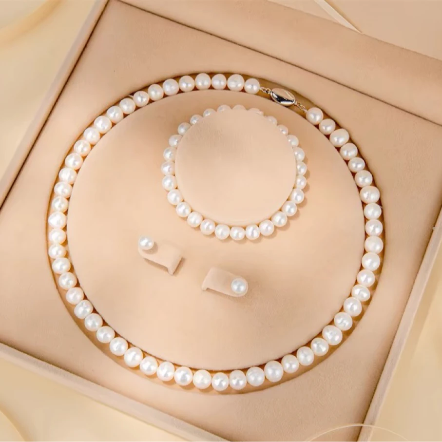 链子925银 暖光轻奢项链三件套装秋冬新款经典礼物送妈妈送女友