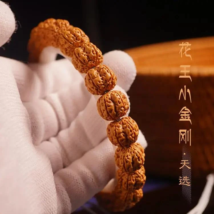 一代花王精品小金刚菩提子文玩木串108颗五瓣梅花桩单圈手串男女