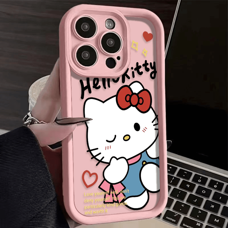全包kt猫唱片适用苹果15手机壳iphone15promax气囊12硅胶14/13