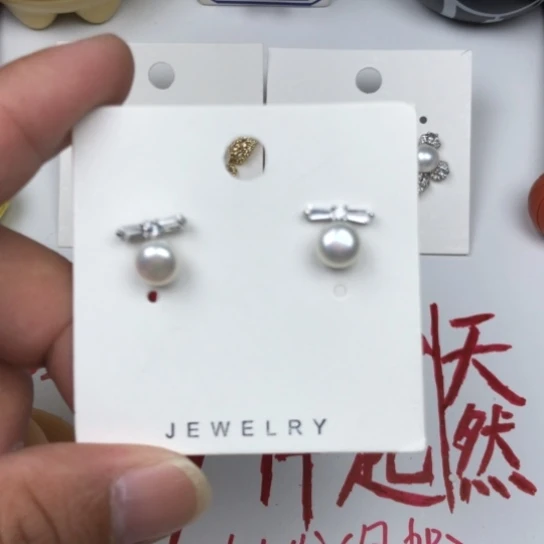 淡水珍珠耳饰银S925镶嵌