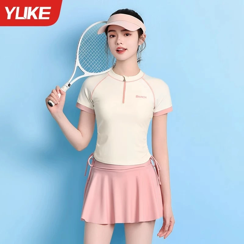 泳衣女保守分体2024新款爆款遮肉显瘦高级感游泳馆专用泡温泉泳装