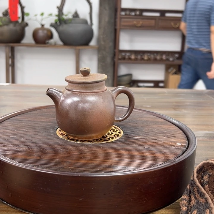 贵台龙窑柴烧茶壶200