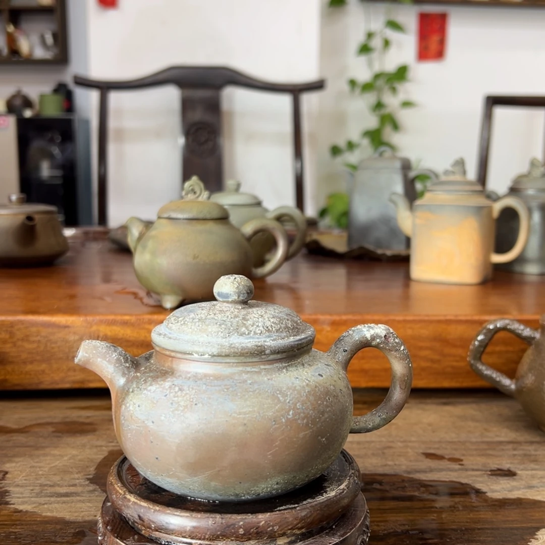 贵台龙窑柴烧茶壶74
