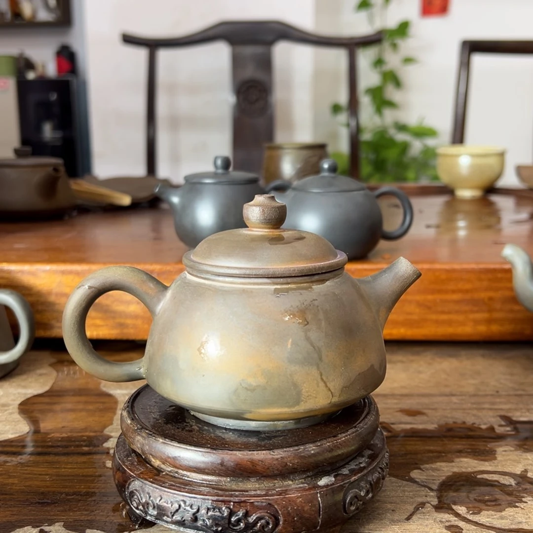 贵台龙窑柴烧茶壶105