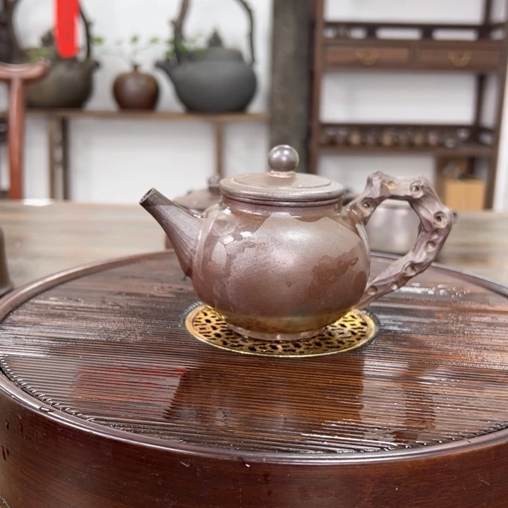 贵台龙窑柴烧茶壶134
