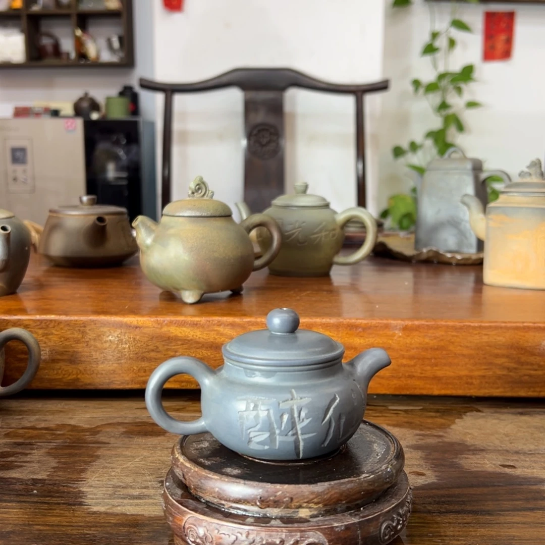 贵台龙窑柴烧茶壶65