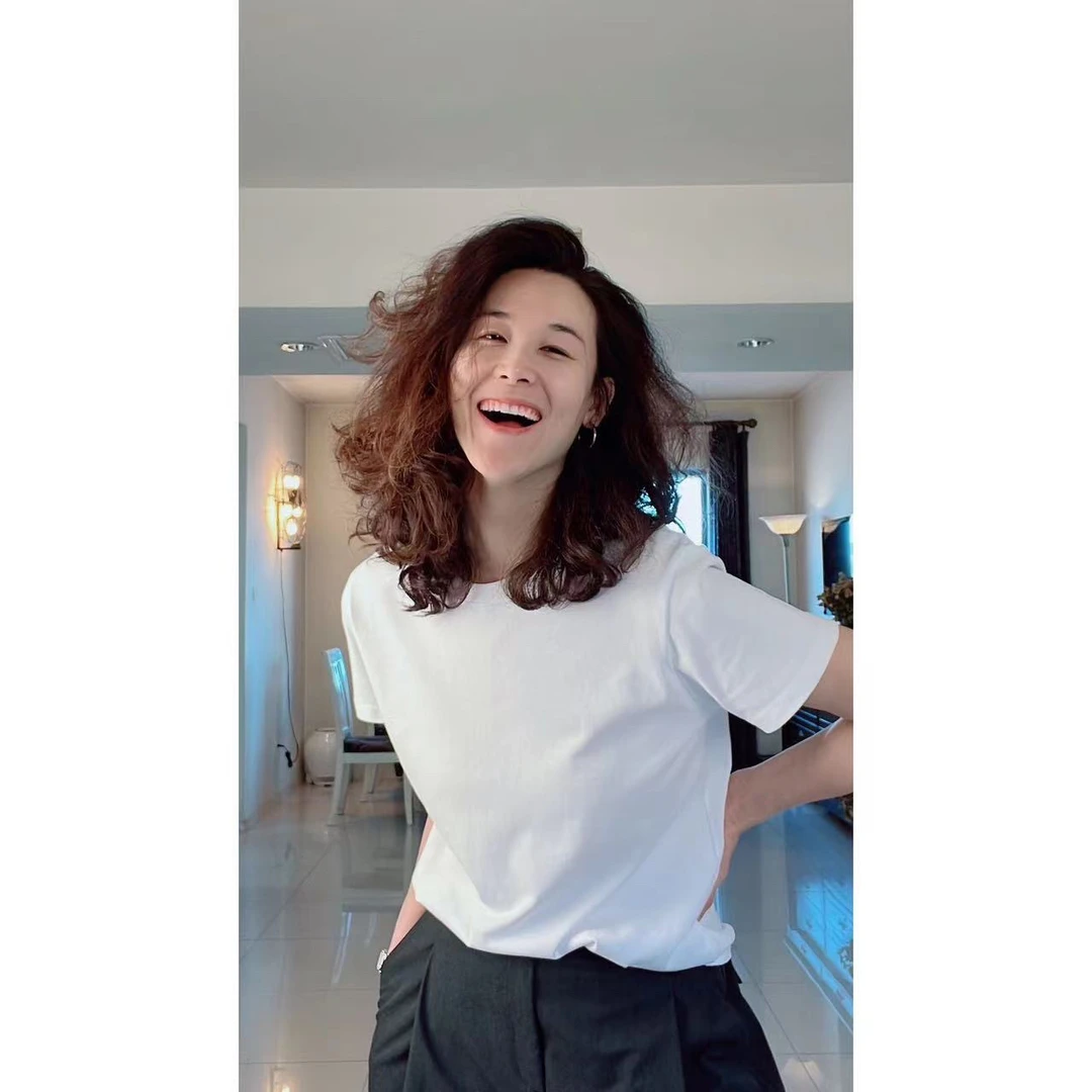 HIMEGANJANE 重磅双纱纯棉净版T 男女同款百搭圆领短袖T恤2201