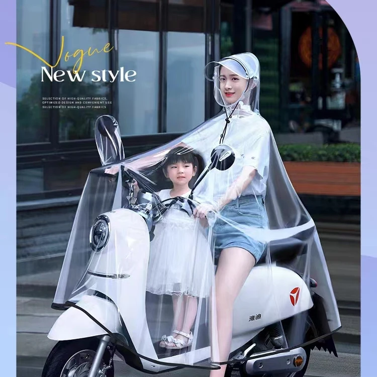 透明雨衣雨衣全身一体式接小孩专用加大超厚雨衣外卖专用骑手雨披