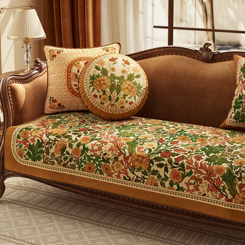 范居莉拉美式高档抱枕沙发靠枕欧式氛围感腰枕贵妃床抱枕布艺定制