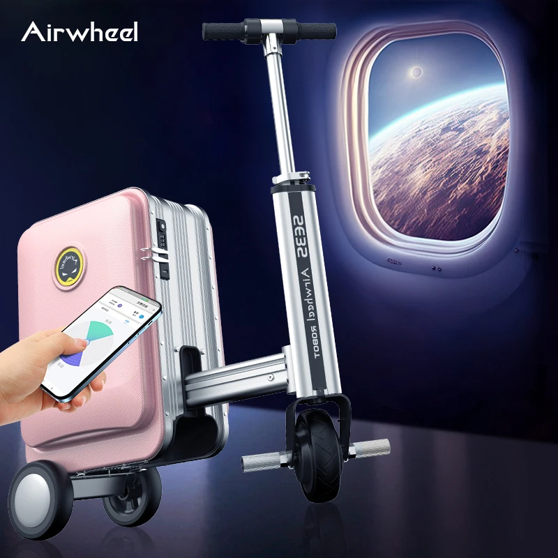 【官方旗舰店】Airwheel电动智能行李箱骑粉限量款可登机骑行拉杆箱
