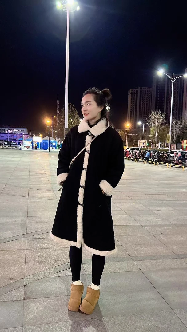 过冬必备【8090暖居】复古灯芯绒长袍冬款三层加绒加厚NJ-23503