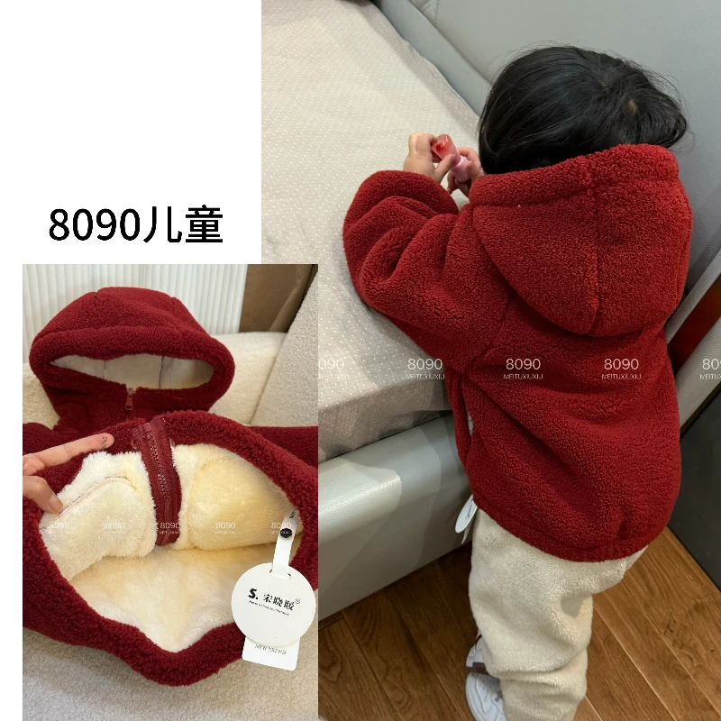 【童装必拍】儿童小暖炉连帽冬款三层加厚休闲套装NJ-240160