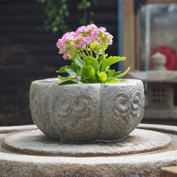 南瓜花器中式复古禅意茶室庭院摆件