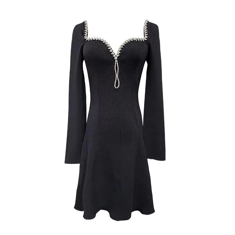 【CENFUN】长袖轻奢气质收腰显瘦修身针织E23106