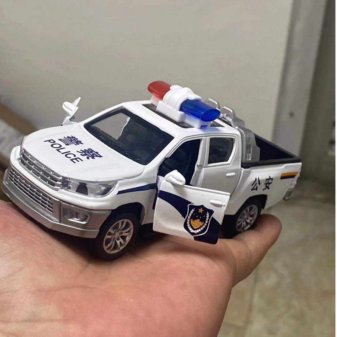 合金皮卡声光警车盒装 科学实验