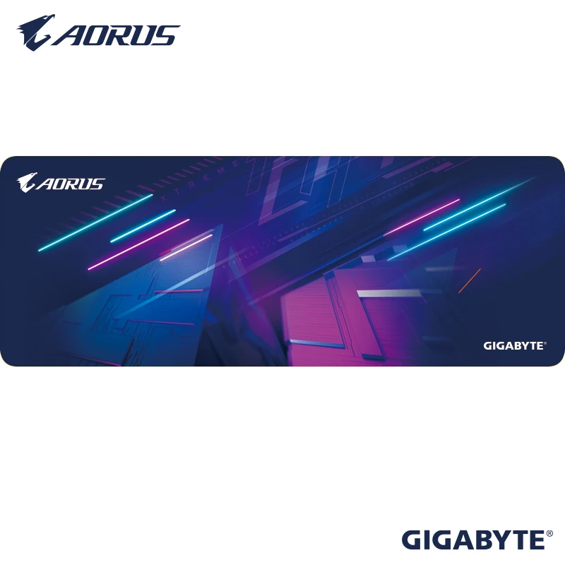 Gigabyte/技嘉技嘉定制 (雕妹) 鼠标垫/桌垫 大号 锁边 长款加厚