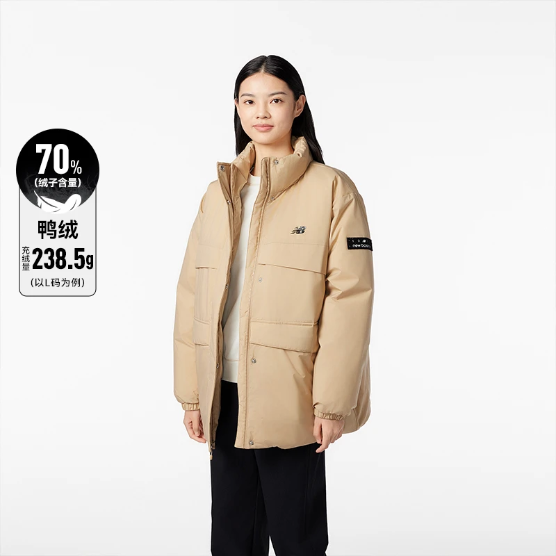 NEW BALANCE NB官方男女同款运动休闲防寒保暖鸭绒羽绒服AWJ33329